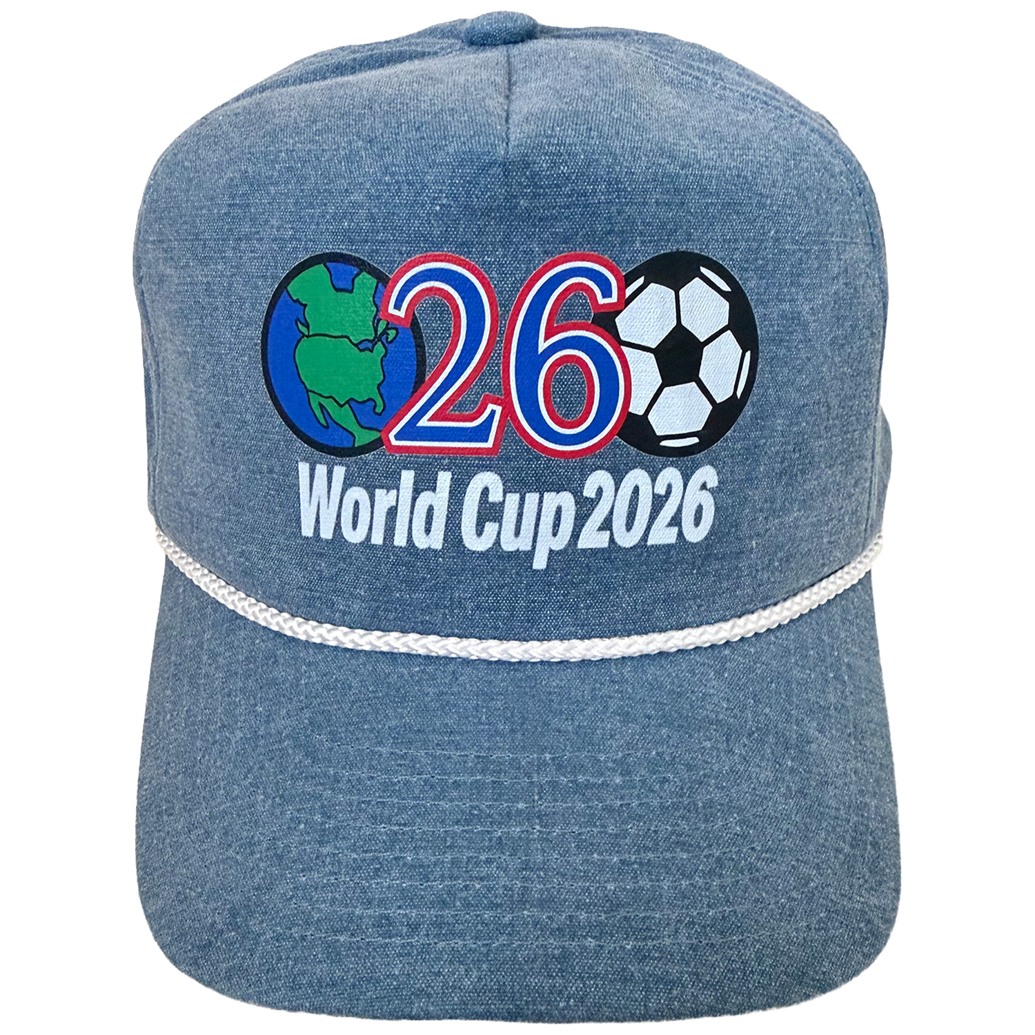 World Cup 2026 - Faded Denim Rope Snapback – Ryan Apparel Merch