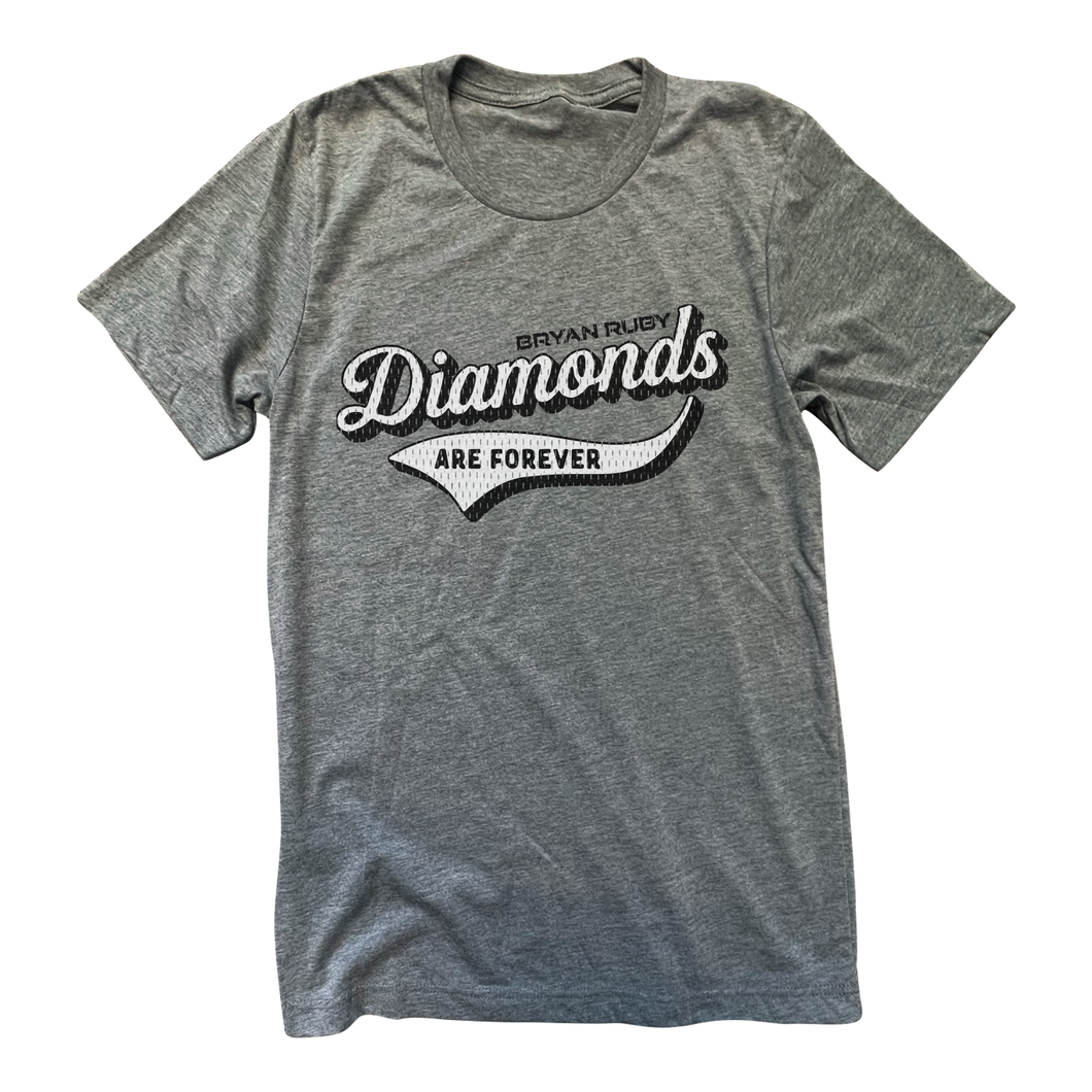 Bryan Ruby - Diamonds Are Forever - Grey Tee