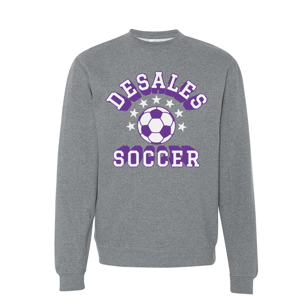 DHS - DeSales Soccer - Grey  Crewneck