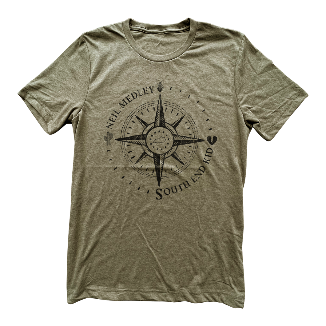 Neil Medley - Compass - Olive Tee