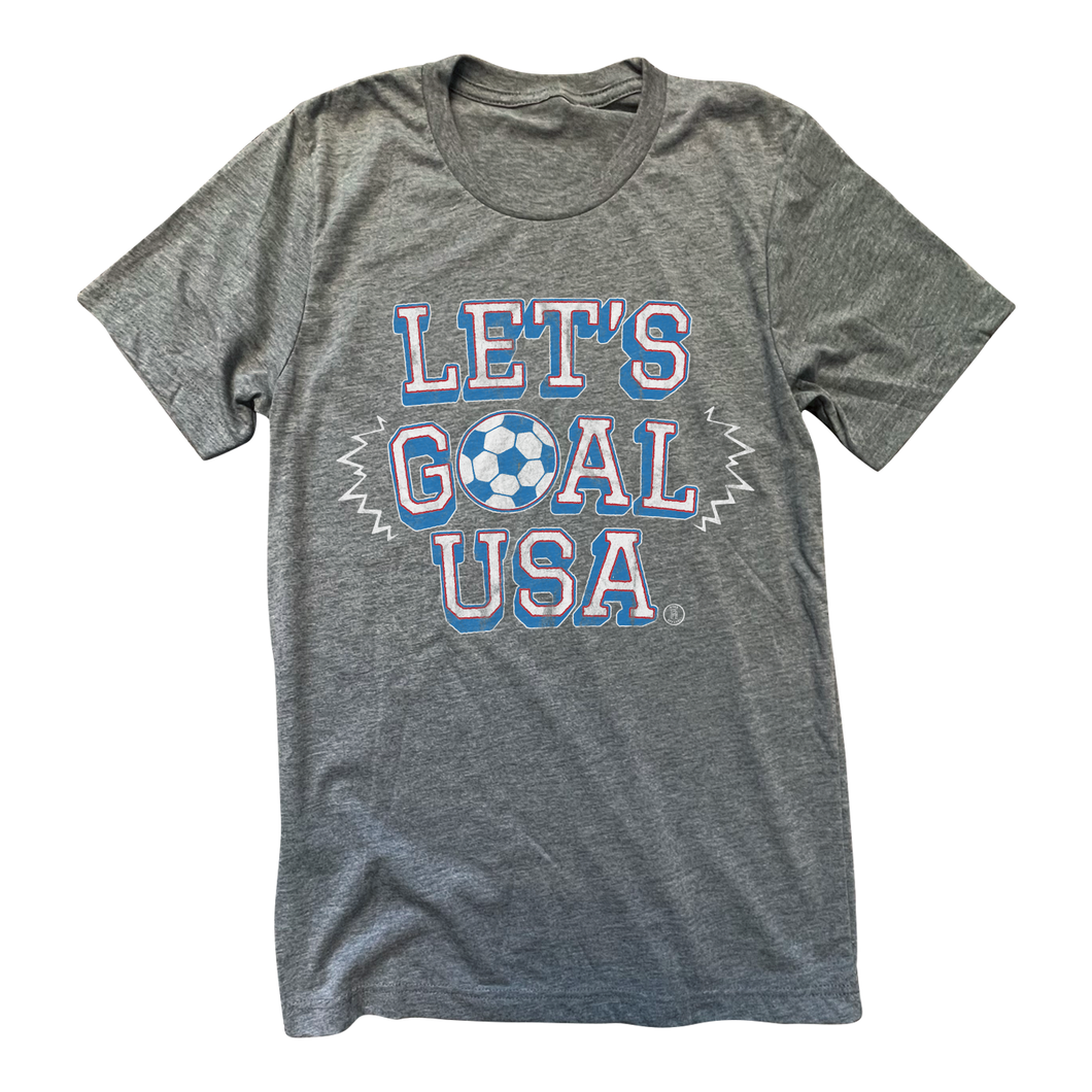 Let's Goal USA - Grey Tee