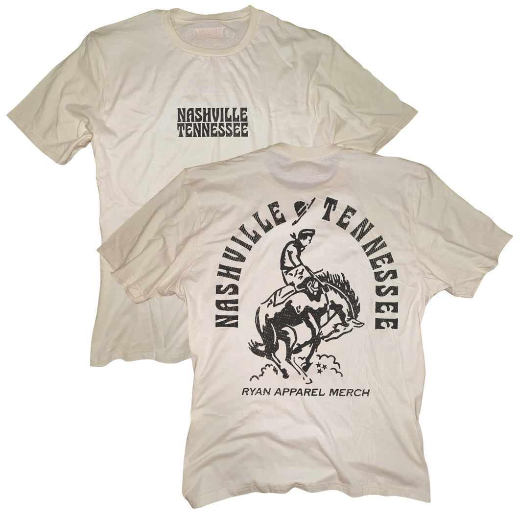 Nashville, Tennessee - Rodeo - Natural Tee