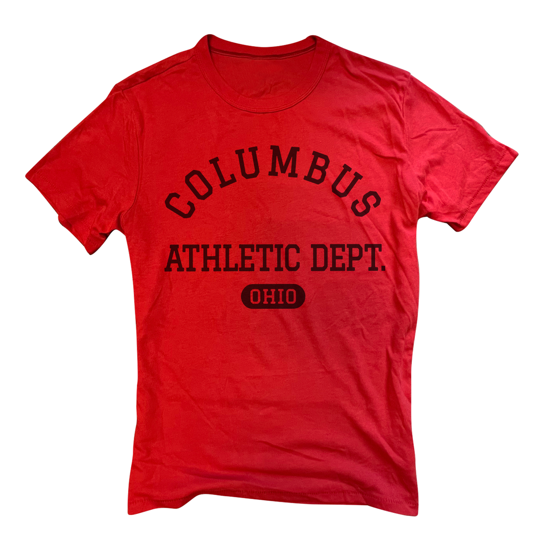 Columbus Athletic Dept. - Red Tee