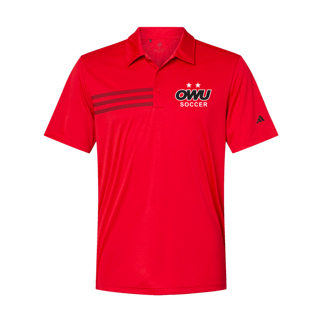 Adidas - OWU - Red Polo 3 Stripes