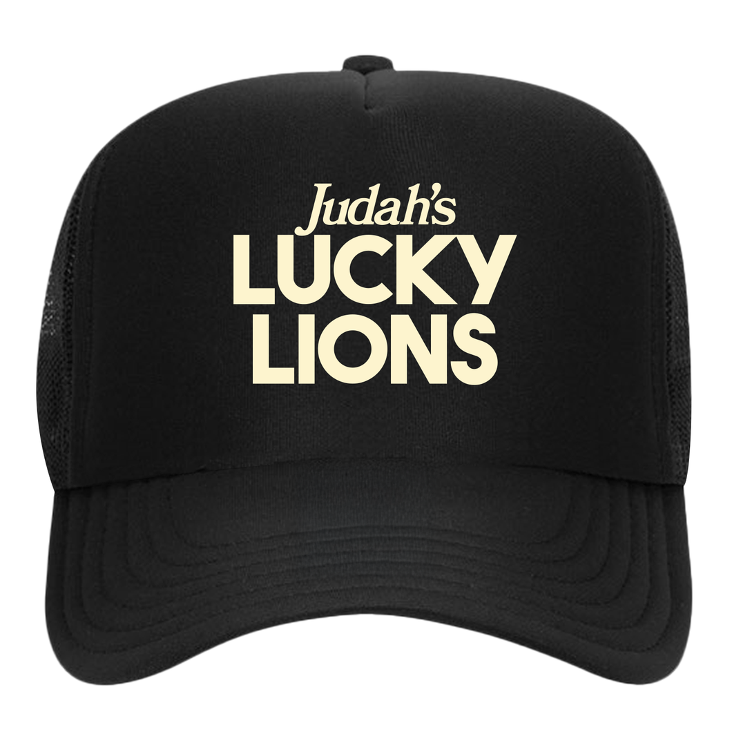 Judah's Lucky Lions - Black Foamie Trucker Hat