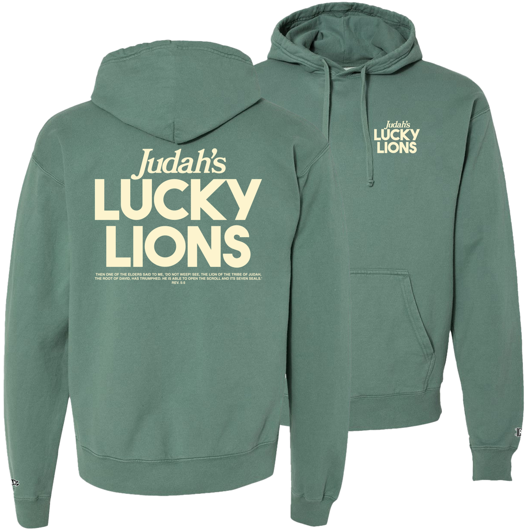 Judah's Luck Lions - Garment Dyed Hoodie