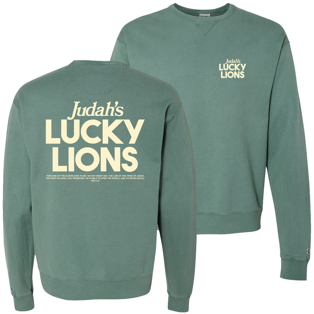 Judah's Luck Lions - Garment Dyed Crewneck