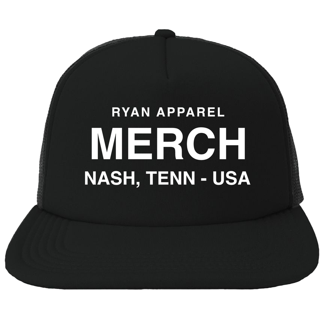 Ryan Apparel MERCH - Black Foamie Trucker Hat