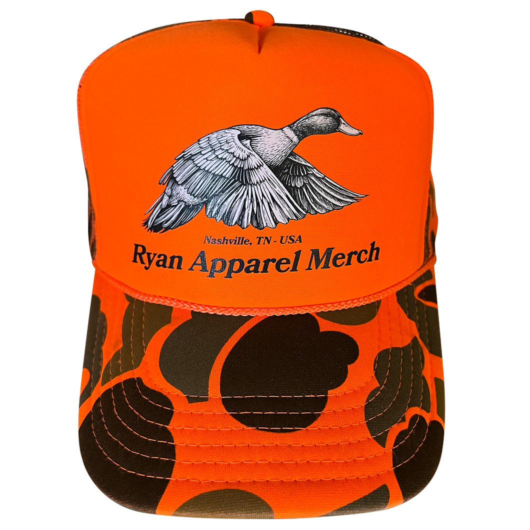 RA Merch Outdoors - Orange Camo Duck Hat