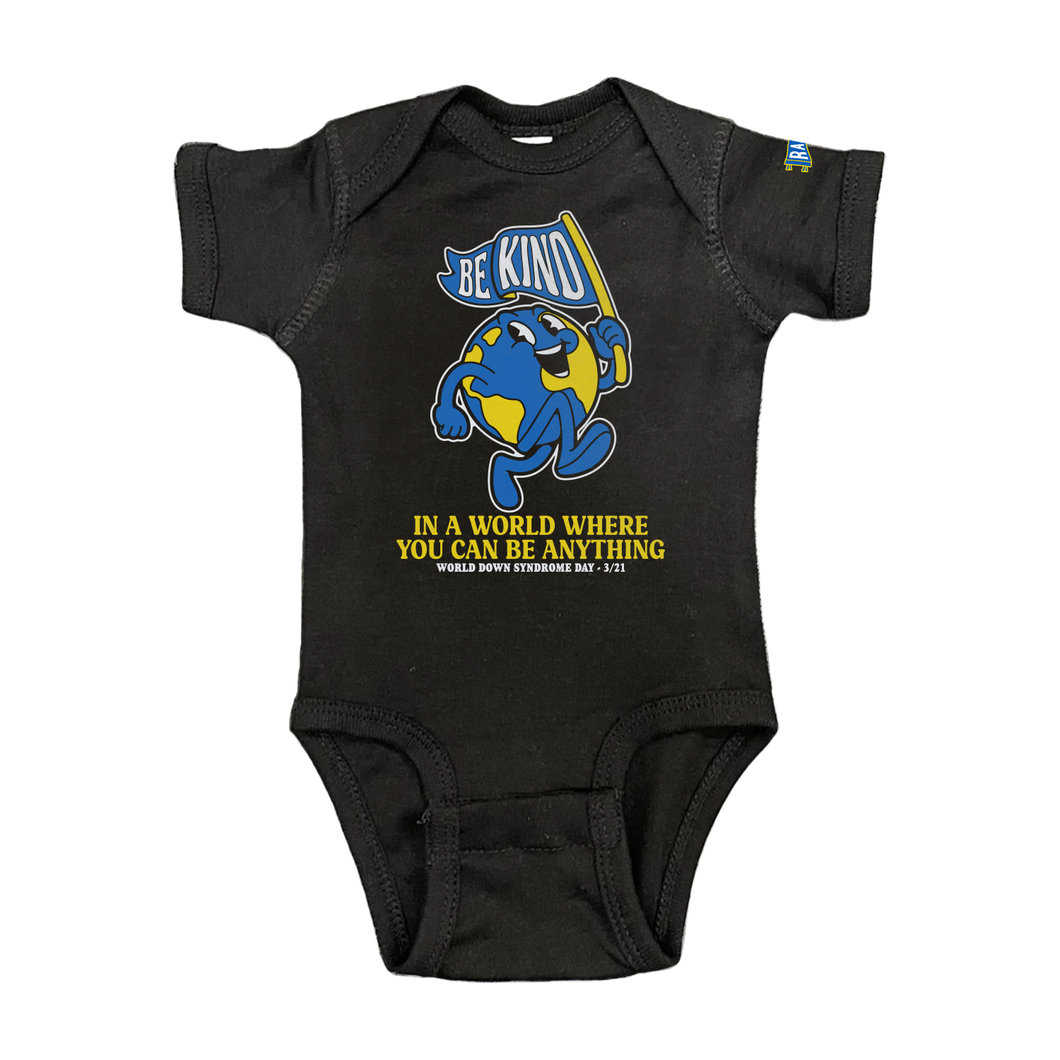 INFANT - Be Kind - Black Onesie