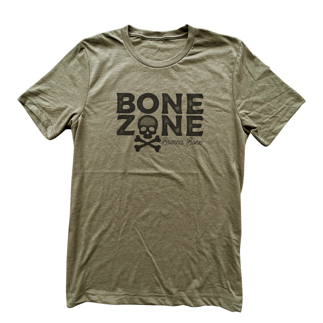Brenna Bone - New Bone Zone - Olive Tee