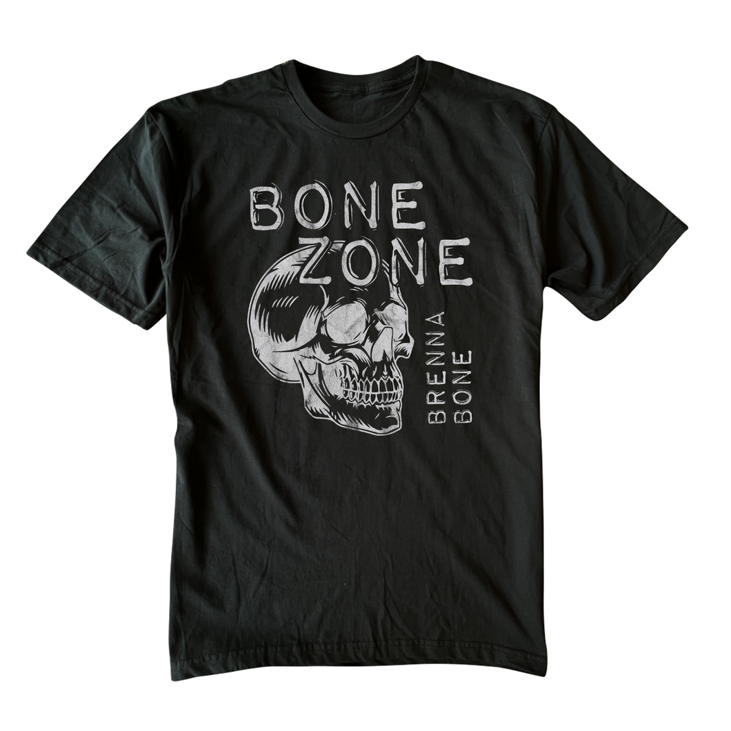 Brenna Bone - Bone Zone Skull - Black Tee