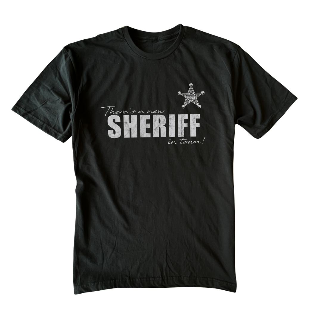 Brenna Bone - New Sheriff In Town - Black Tee