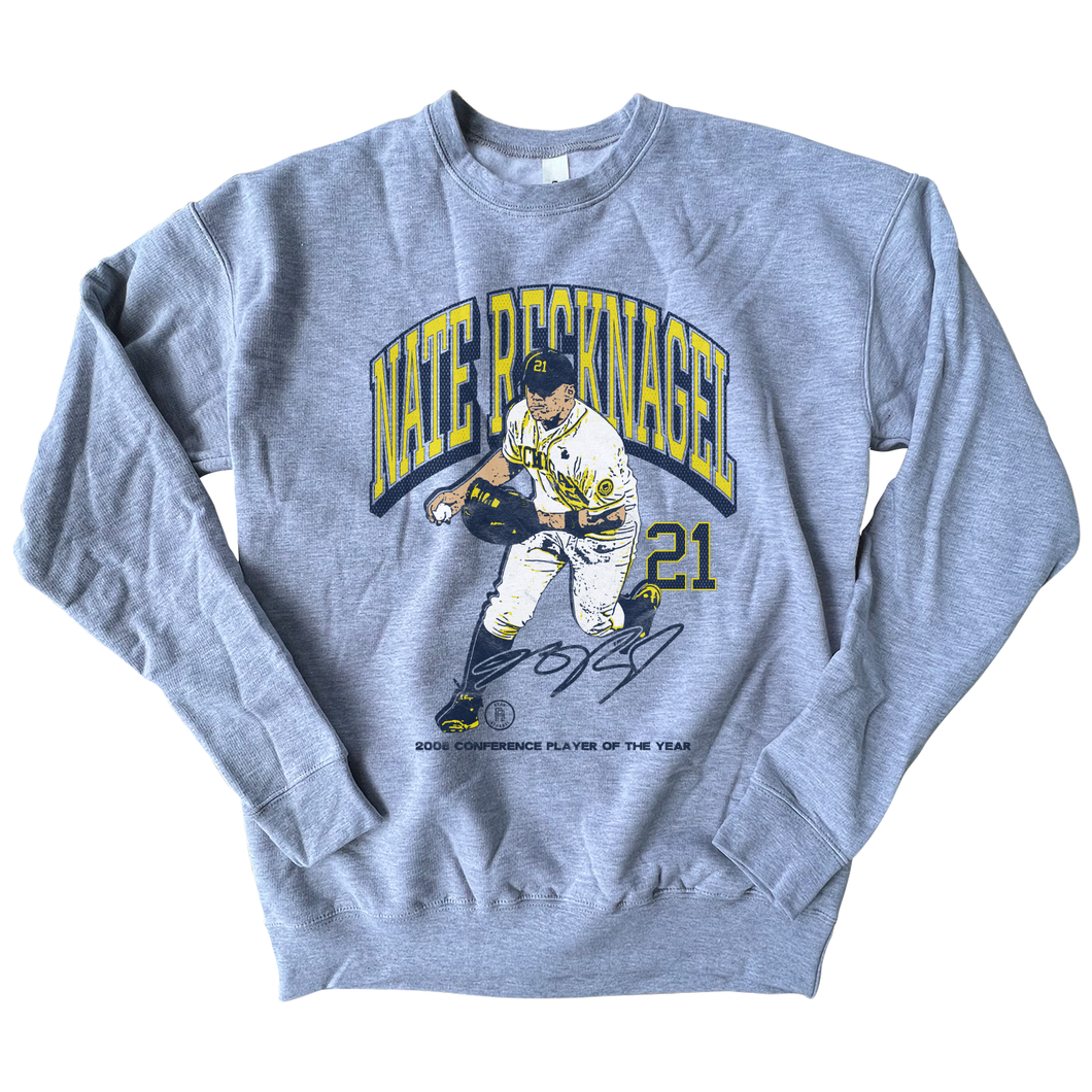 Baseball Nate - Grey Sweatshirt