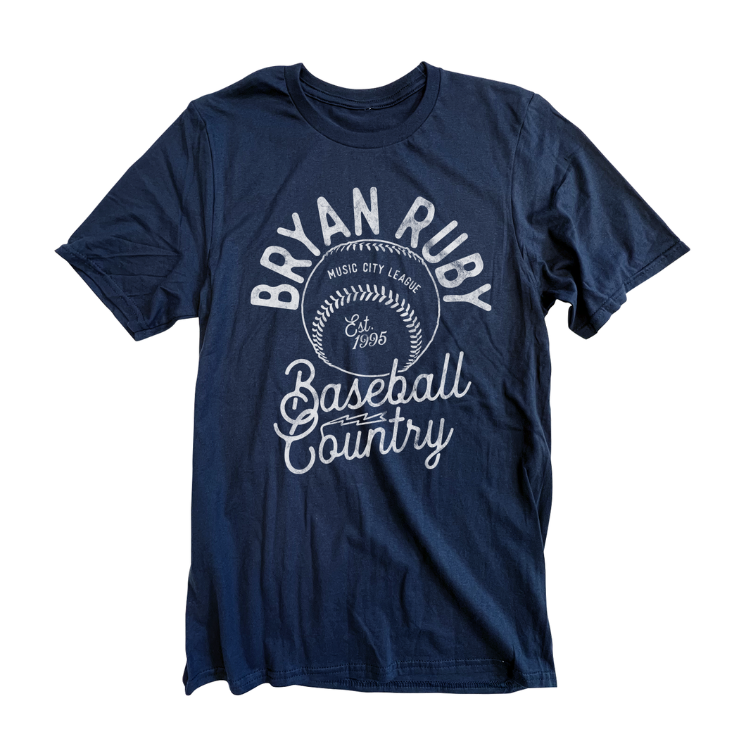 Bryan Ruby - Baseball Country - Navy Tee