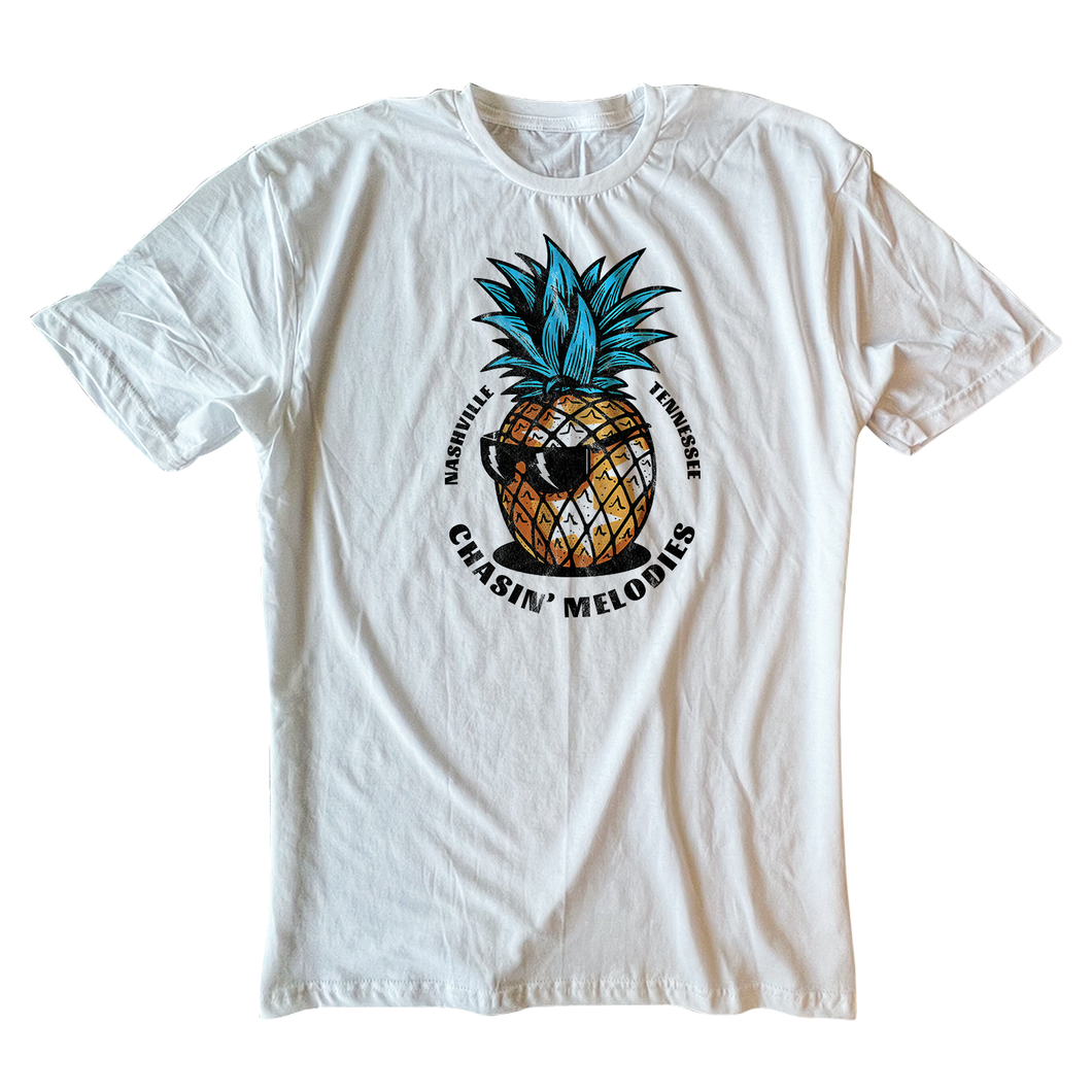 Chasin' Melodies - Pineapple  - White Tee