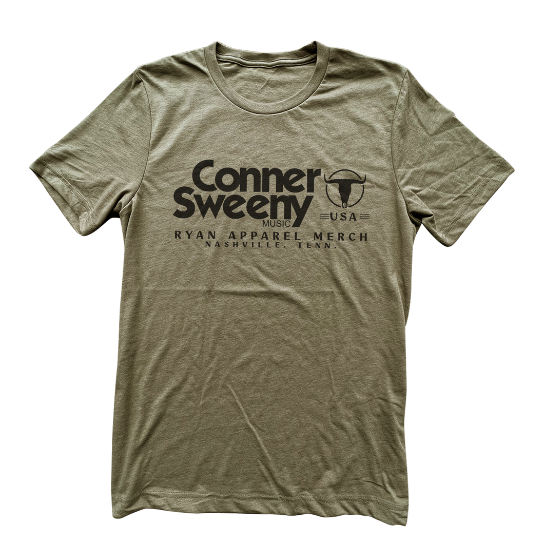 Conner Sweeny - Ranch Denim - Olive Tee