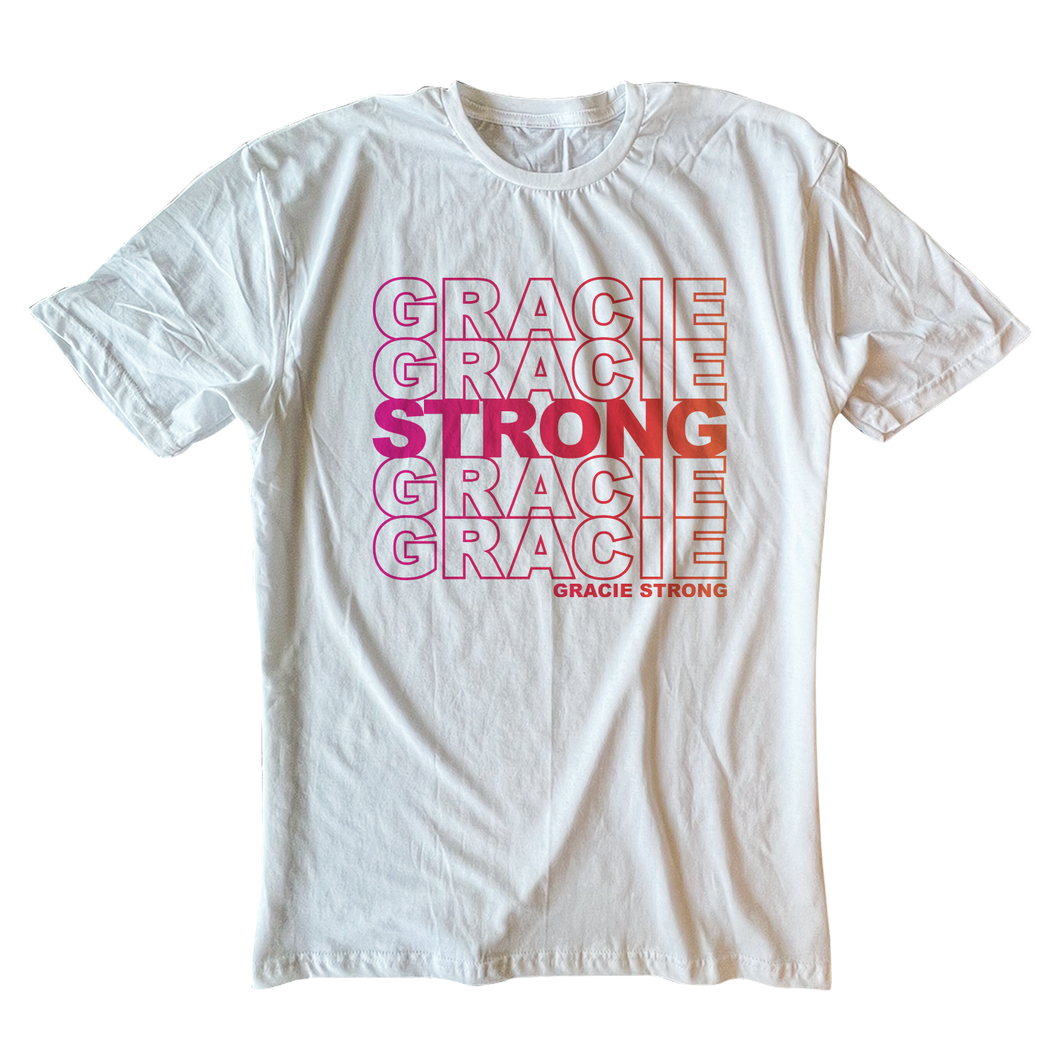 Gracie Strong - Thank You - White Tee