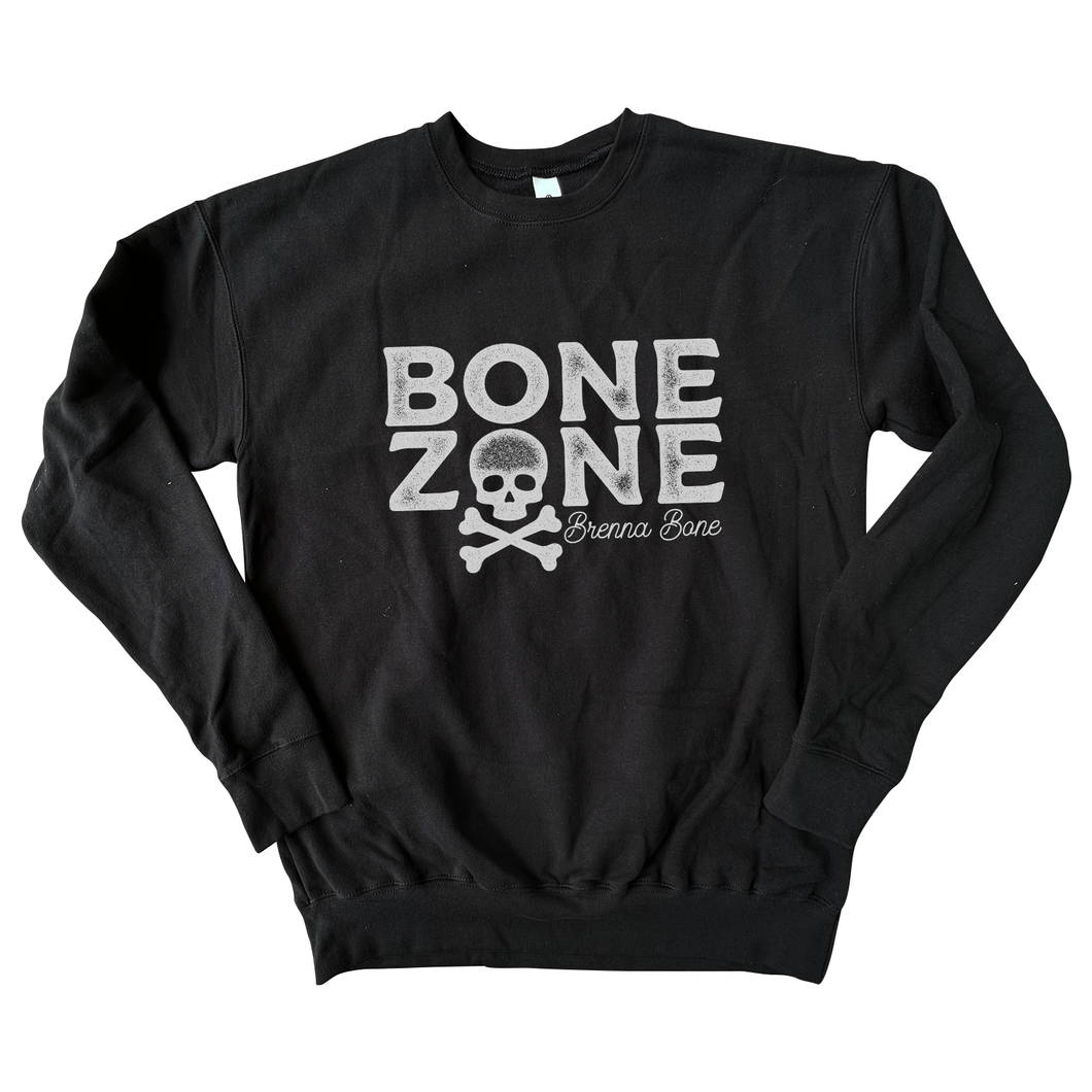 Brenna Bone - New Bone Zone - Black Sweatshirt