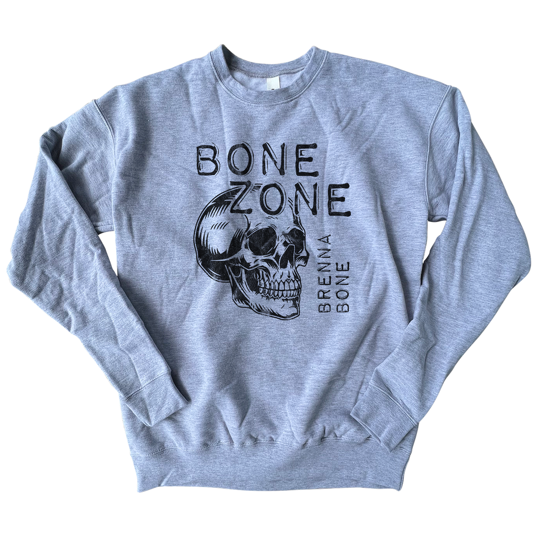Brenna Bone - Bone Zone - Grey Sweatshirt