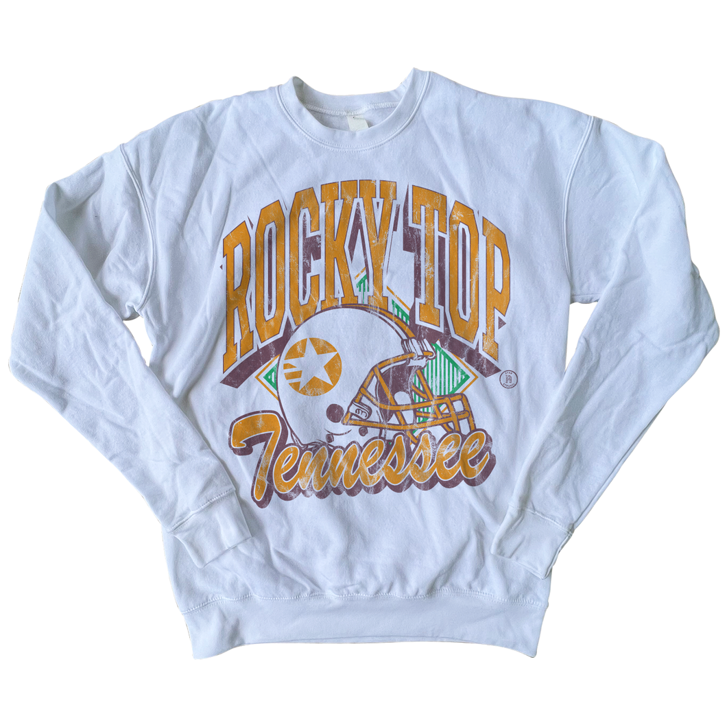 Rocky Top Football - White Sweatshirt