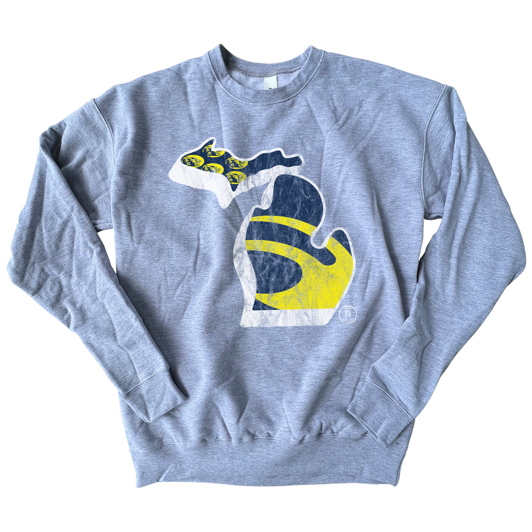 State Of Michigan - Grey Sweatshirt