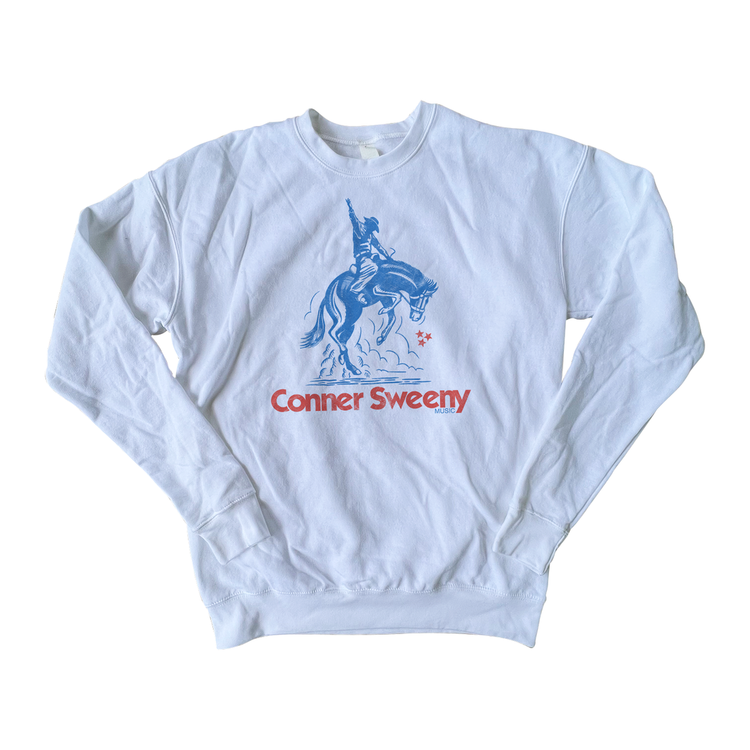 Conner Sweeny - Denim Rodeo - White Sweatshirt