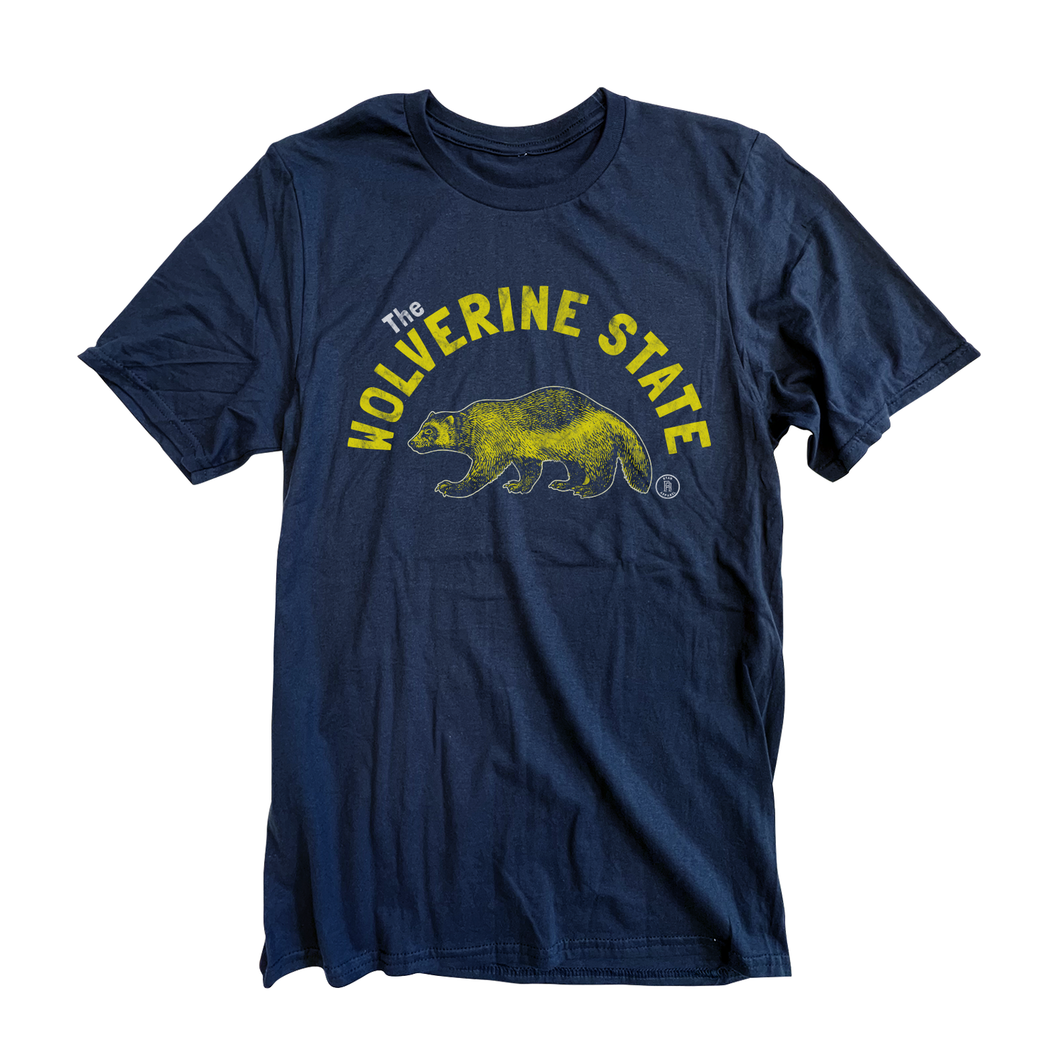 The Wolverine State - Navy Tee