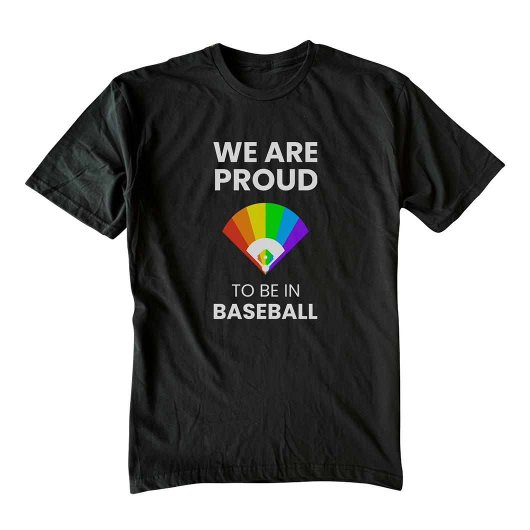 Proud To Be In Baseball - Black Tee