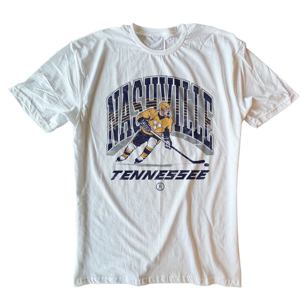 Nashville Hockey - White Tee