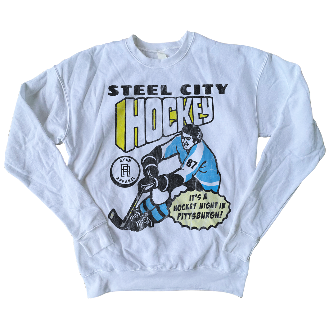 Steel City Hockey - White Sweatshirt