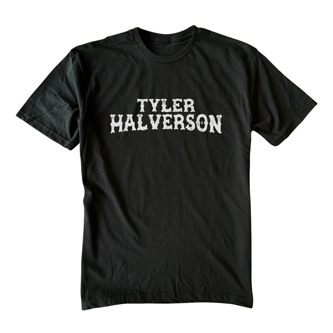 Tyler Halverson - Name - Black Tee